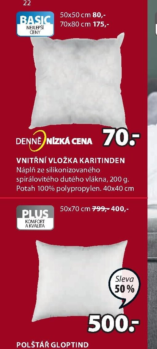 Vnitřní vložka KARITINDEN