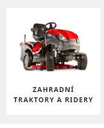 Zahradní traktory a ridery