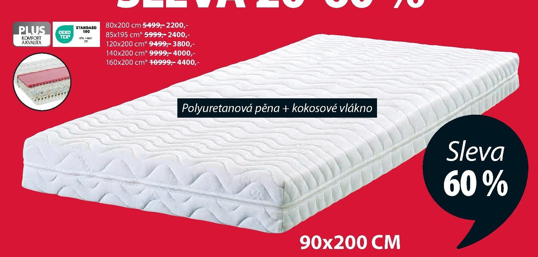 Matrace PLUS F85