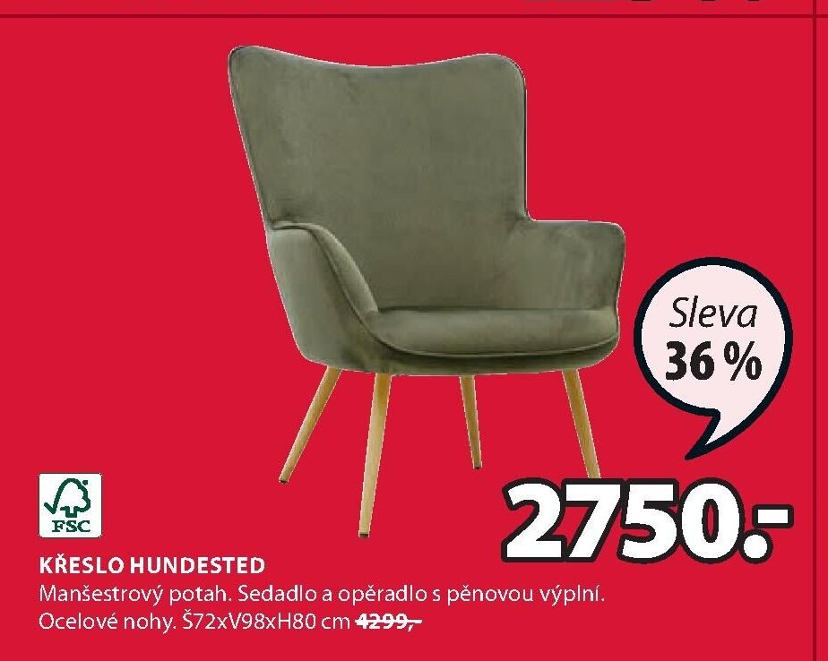 KŘESLO HUNDESTED