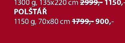 Polštář 1150g