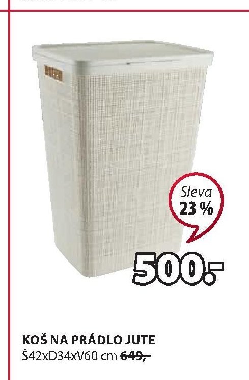 KOŠ NA PRÁDLO JUTE