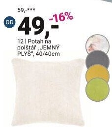 POTAH NA POLŠTÁŘ „JEMNÝ PLYŠ“