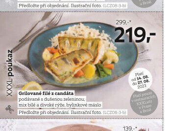 Grilované filé z candáta