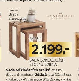 Sada odkládacích stolků, 2dílná