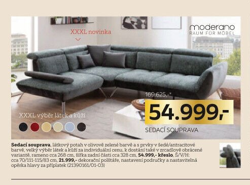 Sedací souprava Moderano