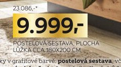 POSTELOVÁ SESTAVA, PLOCHA LŮŽKA CCA 180X200 CM