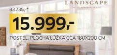 POSTEL, PLOCHA LŮŽKA CCA 180X200 CM
