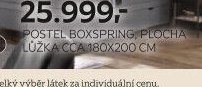POSTEL BOXSPRING, PLOCHA LŮŽKA CCA 180X200 CM