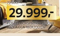 POSTEL BOXSPRING, PLOCHA LŮŽKA CCA 180X200 CM