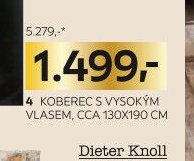 Koberec s vysokým vlasem