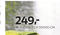 11 RUČNÍK, CCA 50X100 CM