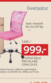 Otočná židle pro mladé