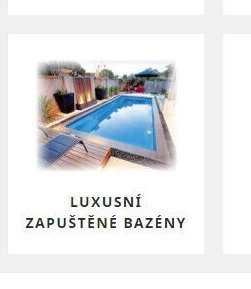 Luxusní zapuštěné bazény
