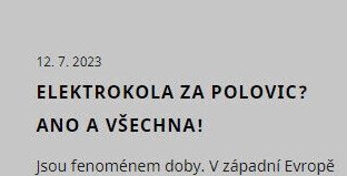 Elektrokola za polovic?