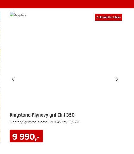 Kingstone Plynový gril Cliff 350