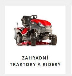 Zahradní traktory a ridery