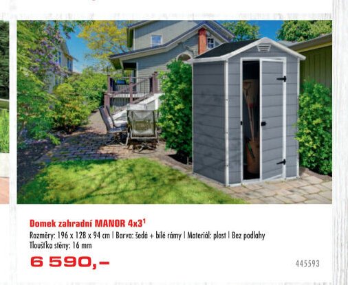 Domek zahradní MANOR 4x3