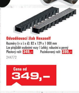 Odvodňovací žlab Hexaself