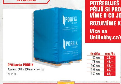 Příčkovka PORFIX
