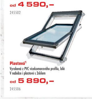 Plastová střešní okna
