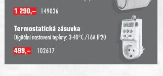 Termostatická zásuvka
