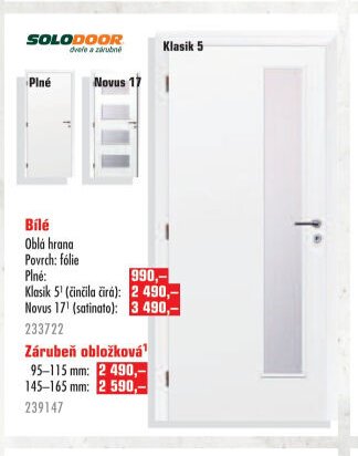 Solodoor Bílé interiérové dveře