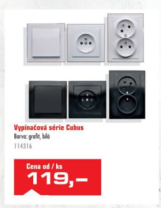 Vypínačová série Cubus