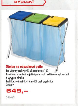Stojan na odpadkové pytle
