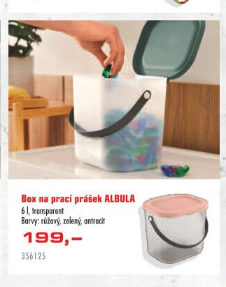 Box na prací prášek ALBULA 6 l