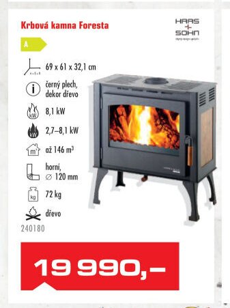 Krbová kamna Foresta