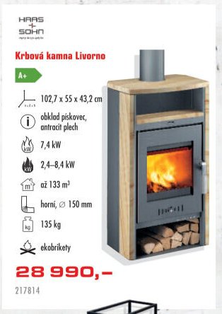 Krbová kamna Livorno