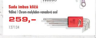 Sada imbus klíčů