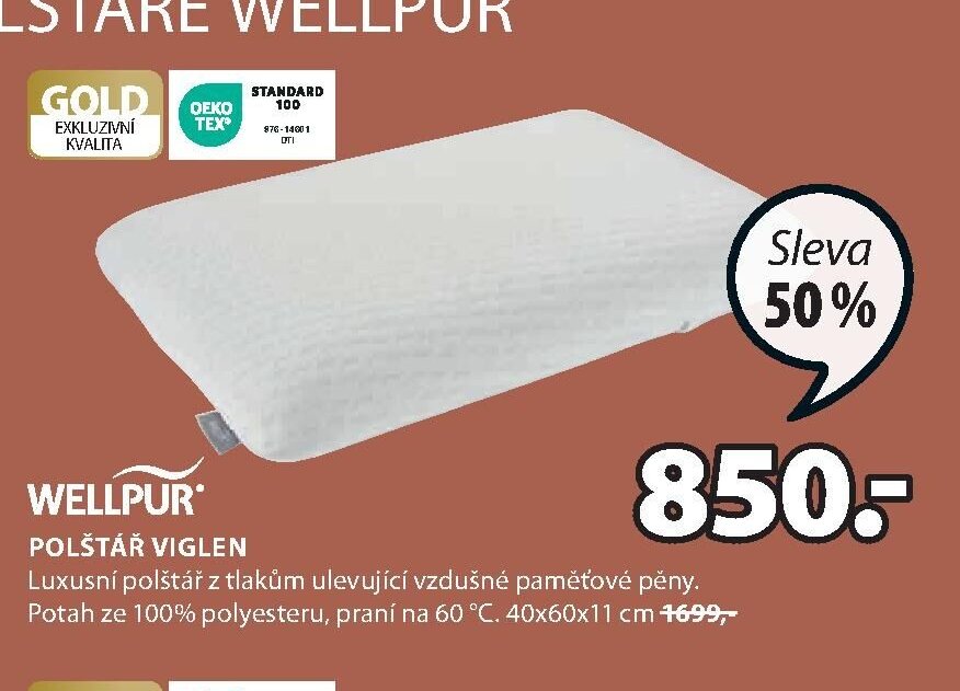 WELLPUR POLŠTÁŘ VIGLEN