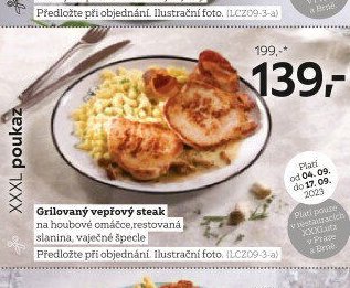 Grilovaný vepřový steak