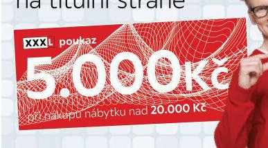 XXXL poukaz 5.000 Kč