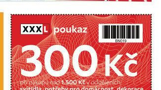 XXXL poukaz 300 Kč