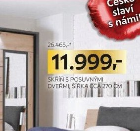 Skříň s posuvnými dveřmi