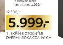 skříň s otočnými dveřmi