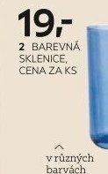 2 barevná sklenice