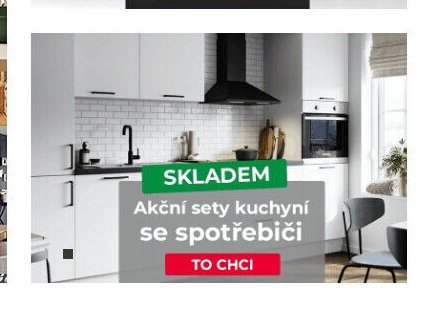 Akční sety kuchyní se spotřebiči
