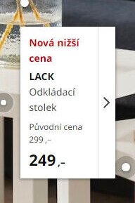 LACK Odkládací stolek