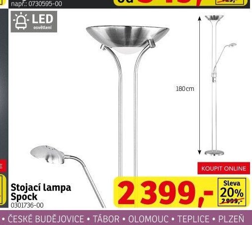 Stojací lampa Spock