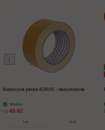 Kobercová páska KORUS - oboustranná
