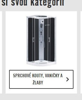 Sprchové kouty, vaničky a žlaby