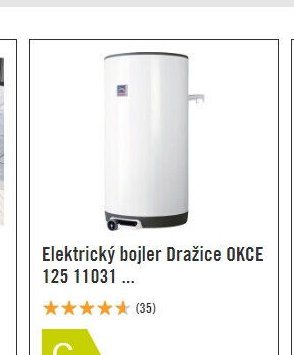 Elektrický bojler Dražice OKCE 125 11031