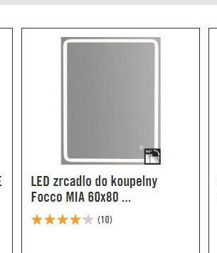 LED zrcadlo do koupelny Focco MIA 60x80