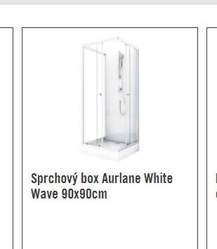 Sprchový box Aurlane White Wave 90x90cm