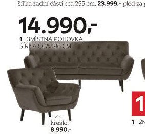 1 3místná pohovka