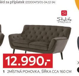 2 1místná pohovka